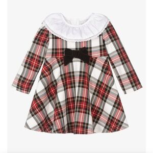 Babidu Girls Red Tartan Dress, Size 2T